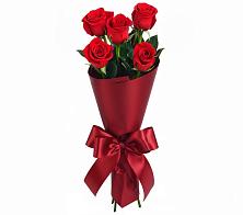 Букет 5 Красных роз Эдлесс Лав в Пузево