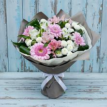 Букет цветов из:  Герберы, Альстромерии и Хризантемы #REPLACE_PRED# Пузево