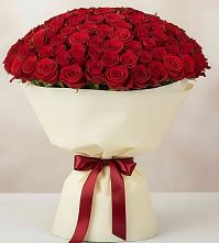 Букет 101 Красная роза Милано в Пузево
