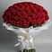 Букет 101 Красная роза Блэк Мэджик в Пузево