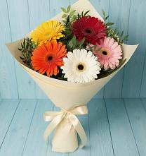 Букет цветов из:  Герберы в Пузево