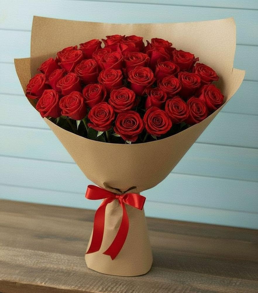 Букет Красные розы Милано в Пузево