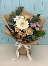 Букет цветов из:  Герберы и Хризантемы в Пузево