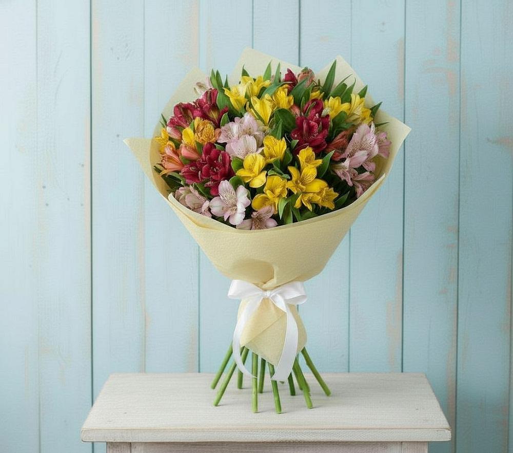 Букет цветов из: Альстромерии в Пузево