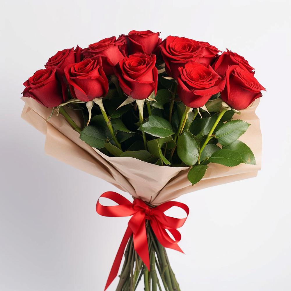 Букет 11 Красных роз Эдлесс Лав в Пузево